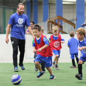 scrimmage in lil' kickers micro classes.