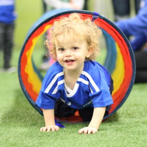 Sign up for Lil’ kickers bunnies soccer class Lil kickers kid in tube.