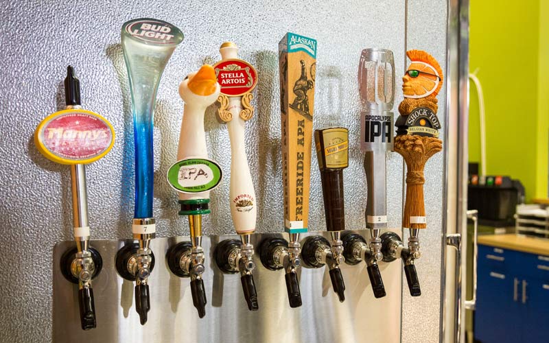 Arena Sports SODO Location Beer Taps