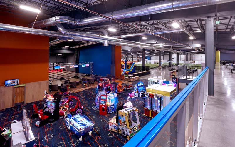 Arena Sports Mill Creek Arcade and Bowling Area