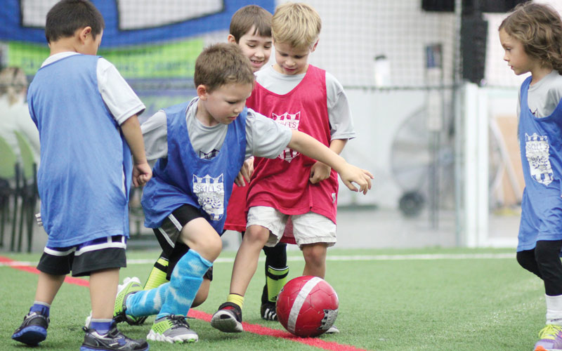 Skills institute camp scrimmage