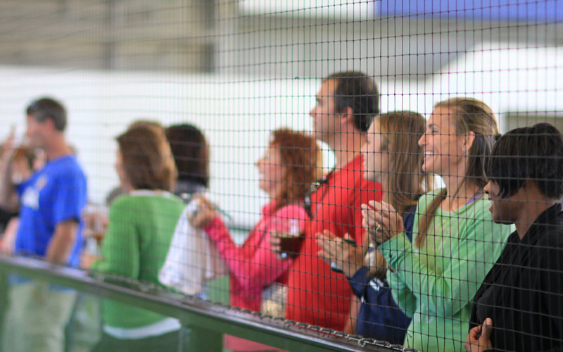Youth Soccer League Parents Cheering