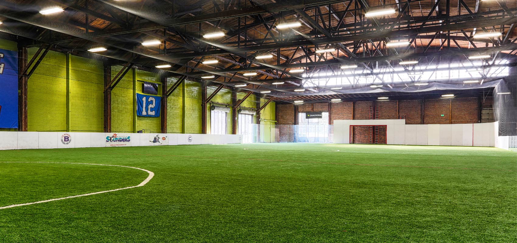 indoor field at arena sports sodo