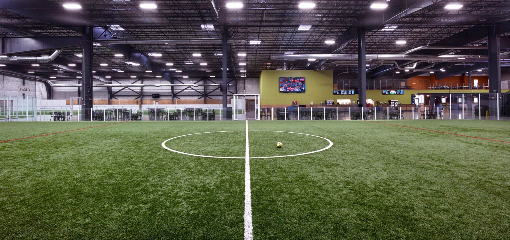 Indoor field at arena sports mill creek