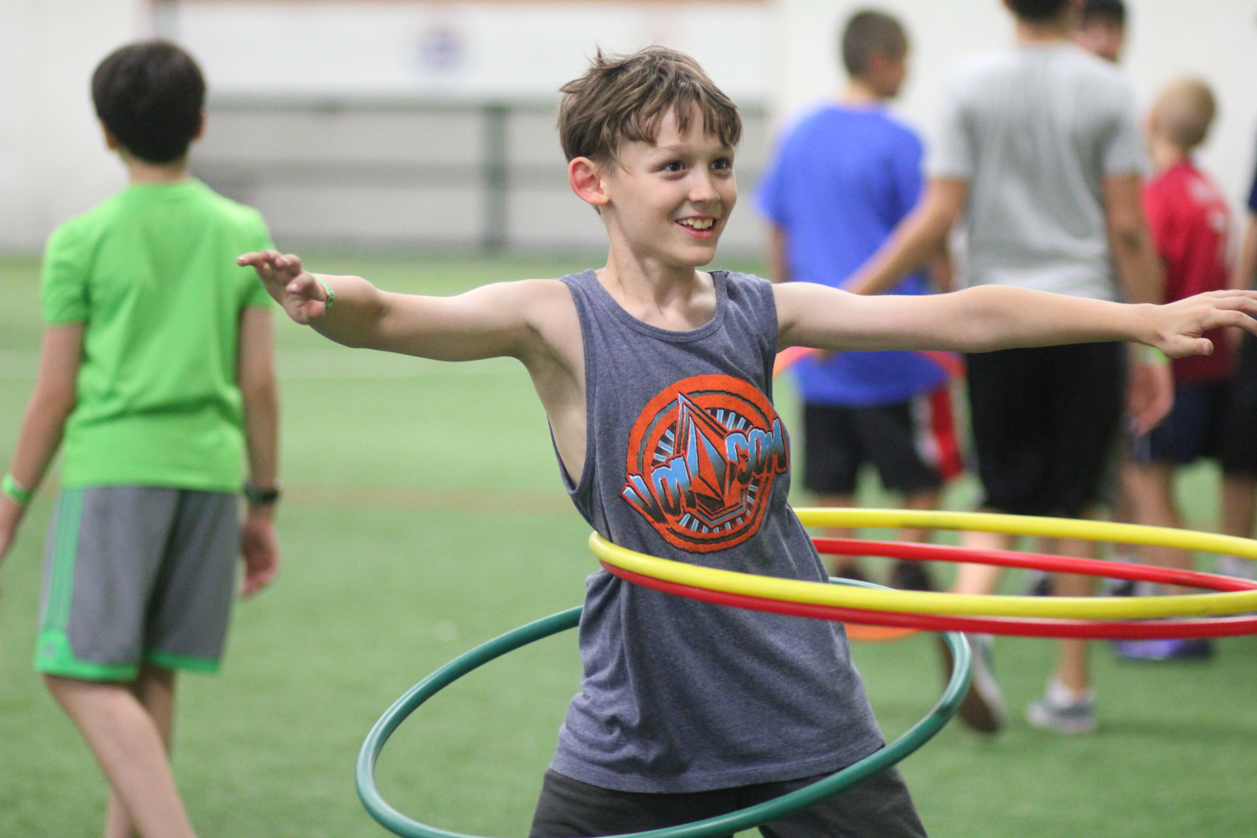 Group of Kids Playing Dodgeball