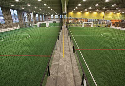 Indoor soccer fields at Arena Sports Magnuson